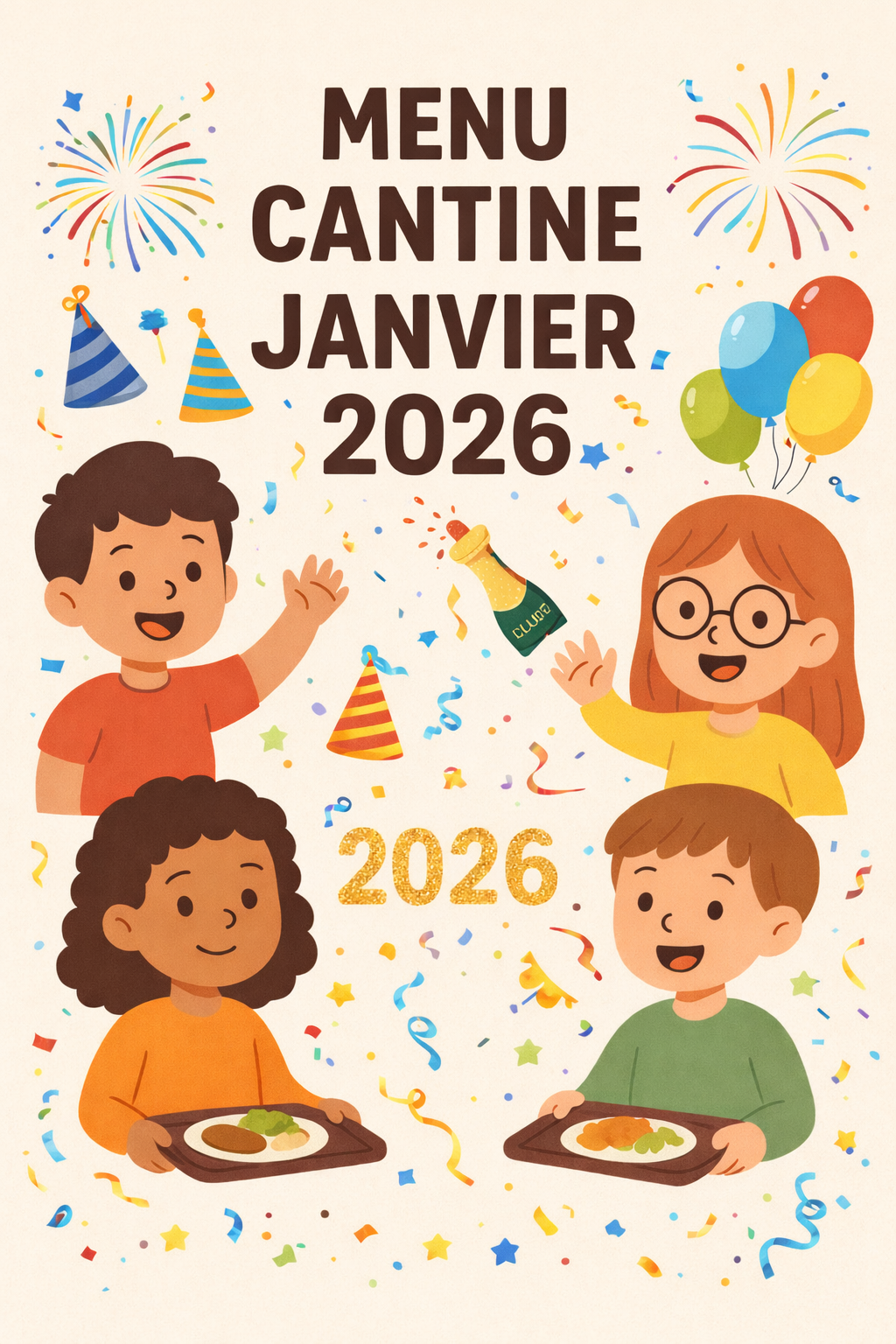 MENU CANTINE JANVIER 2026 – SAINTE-LIZAIGNE